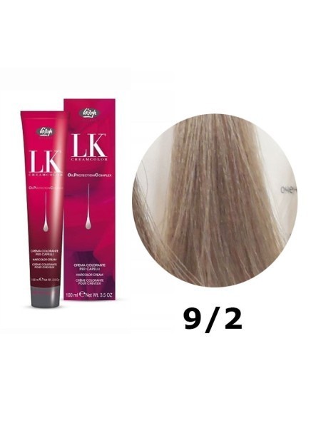 FARBA DO WŁOSÓW LK OPC 9/2 POPIELATY BARDZO JASNY BLOND LISAP 100ML