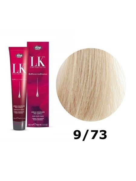 FARBA DO WŁOSÓW LK OPC 9/73 BARDZO JASNY BEŻOWO ZŁOTY BLOND LISAP 100 ML