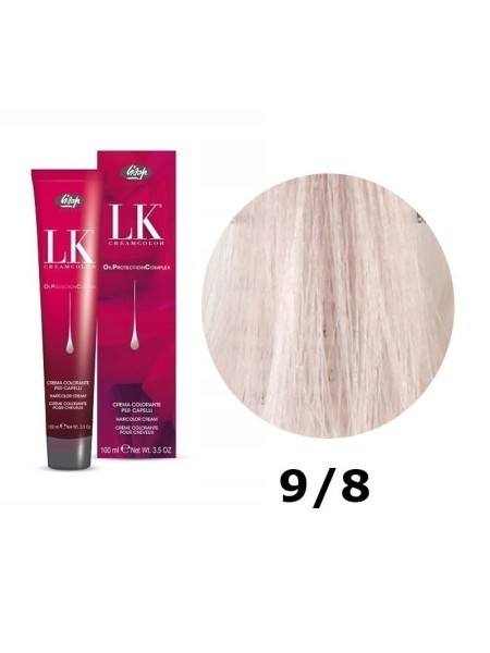 FARBA DO WŁOSÓW LK OPC 9/8 FIOLETOWY BARDZO JASNY BLOND LISAP 100ML