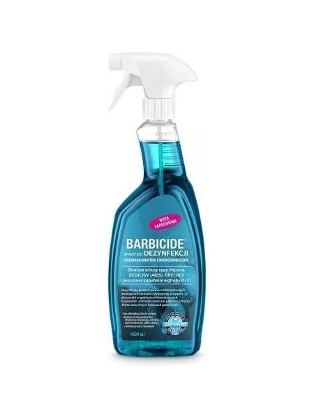 SPRAY DO DEZYNFEKCJI POWIERZCHNI 1000ML BARBICIDE