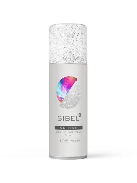 LAKIER BROKAT SREBRNY HAIR COLOUR GLITTER SIBEL125ML