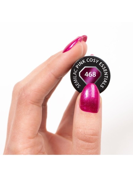 LAKIER HYBRYDOWY PINK COSY ESSENTIALS 468 SEMILAC 7ML 2