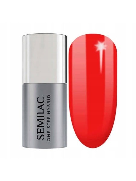 LAKIER HYBRYDOWY ONE STEP S530 SCARLET 5ML SEMILAC