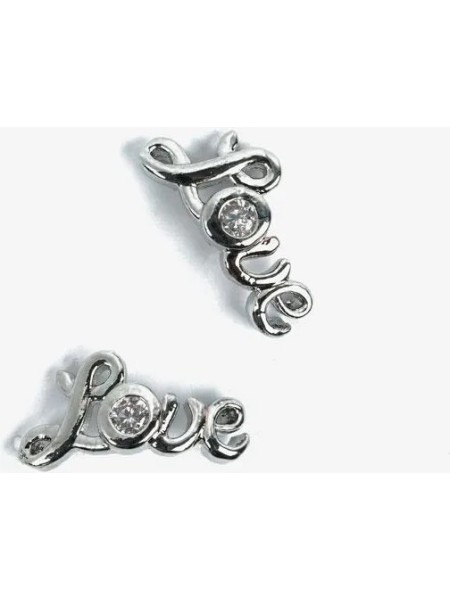 OZDOBA DO MANICURE 793 SREBRNE LOVE 2SZT. SEMILAC