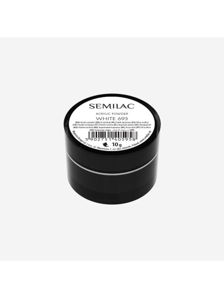 PYŁEK ACRYLIC POWDER WHITE 693 SEMILAC