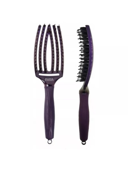 SZCZOTKA FINGERBRUSH boar&nylon MEDIUM VIOLET AMETHYST... 2