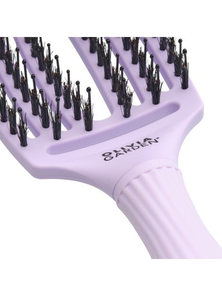 SZCZOTKA FINGERBRUSH boar&nylon MEDIUM LAVENDER...