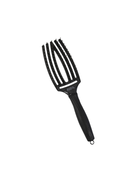 SZCZOTKA FINGERBRUSH boar&nylon MEDIUM BLACK ONIX OLIVIA...