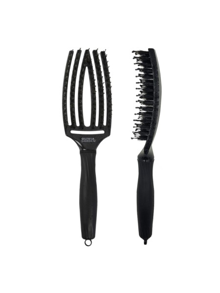 SZCZOTKA FINGERBRUSH boar&nylon MEDIUM BLACK ONIX OLIVIA... 2
