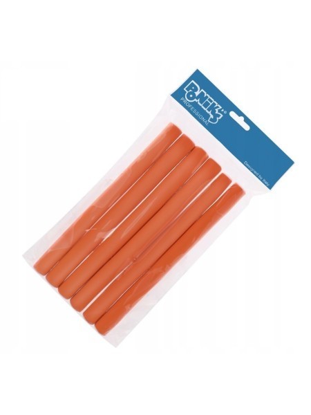 WAŁKI PAPILOTY DO TRWAŁEJ 16 mm 6 szt dł. 18cm Kol. Pomarańcz CW229K PON