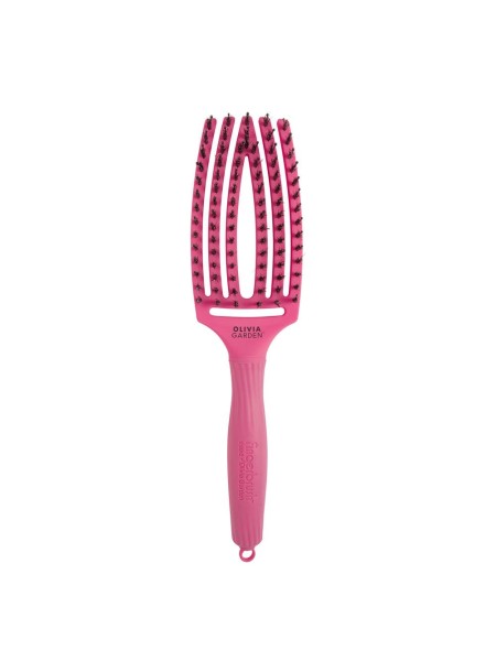 SZCZOTKA FINGERBRUSH boar&nylon MEDIUM HOT PINK OLIVIA...