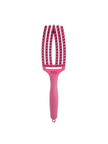 SZCZOTKA FINGERBRUSH boar&nylon MEDIUM HOT PINK...