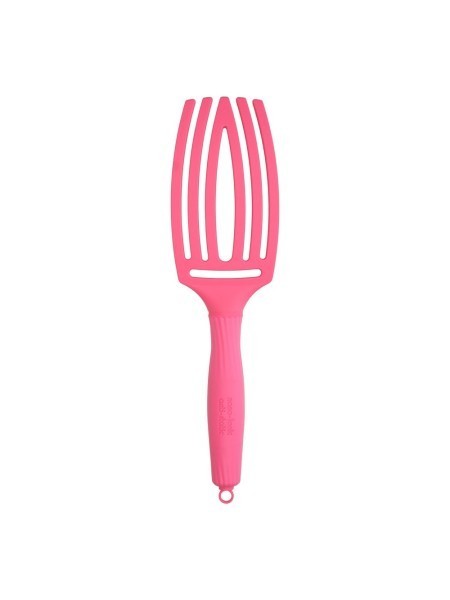 SZCZOTKA FINGERBRUSH boar&nylon MEDIUM HOT PINK OLIVIA GARDEN