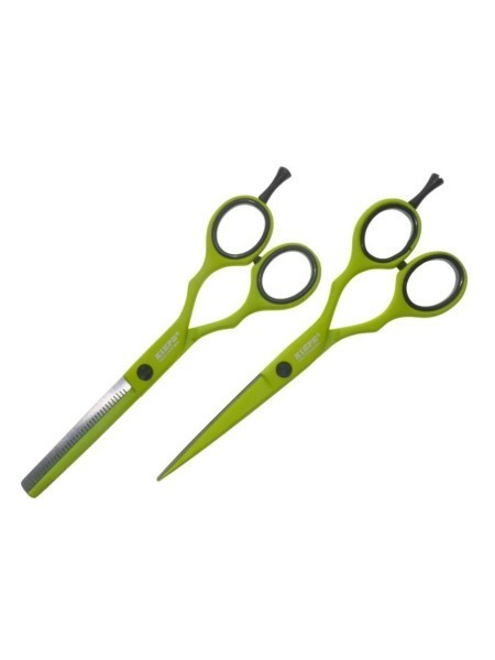 ZESTAW NOŻYCZKI+DEGAŻÓWKI 2480.2 5,5'' LIME KIEPE