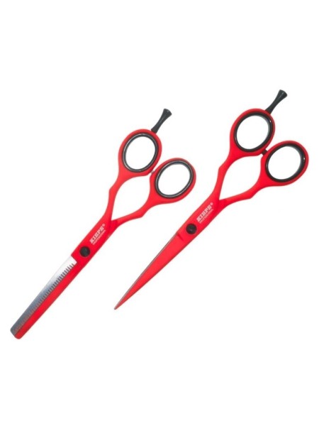 ZESTAW NOŻYCZKI+DEGAŻÓWKI 2480.4 5,5'' RED PASSION KIEPE