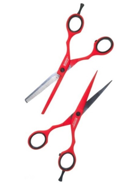 ZESTAW NOŻYCZKI+DEGAŻÓWKI 2480.4 5,5'' RED PASSION KIEPE 2