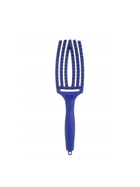 SZCZOTKA FINGERBRUSH boar&nylon MEDIUM BLUE JEANS OLIVIA GARDEN