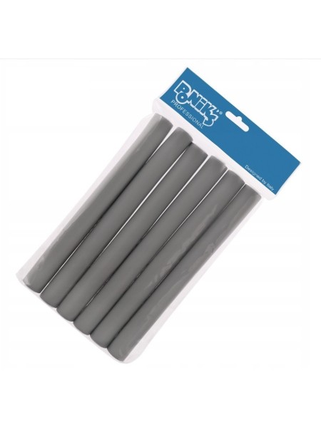 WAŁKI PAPILOTY DO TRWAŁEJ 18mm 6 szt dł. 18cm kol. Popiel...