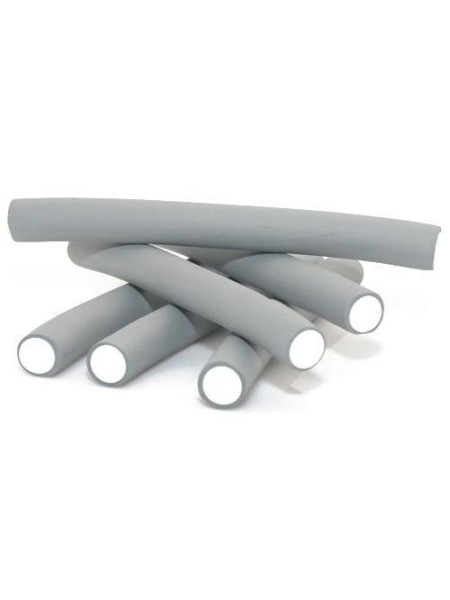 WAŁKI PAPILOTY DO TRWAŁEJ 18mm 6 szt dł. 18cm kol. Popiel... 2