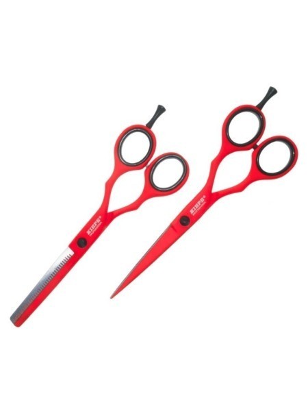 ZESTAW NOŻYCZKI+DEGAŻÓWKI 2480.4 5,5'' RED PASSION KIEPE