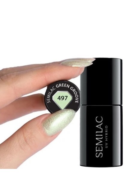 LAKIER HYBRYDOWY 497 GREEN GROOVE SEMILAC 7ML
