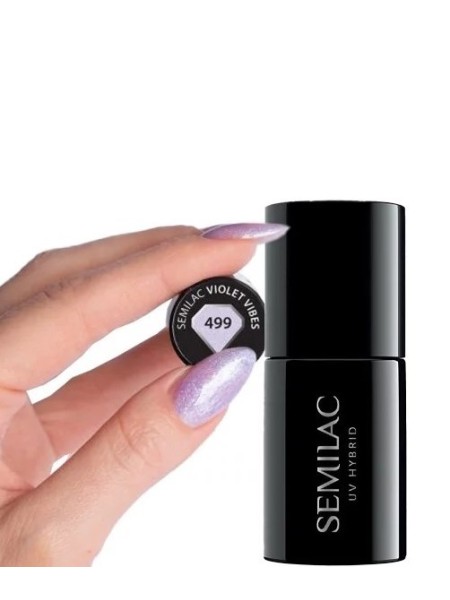 LAKIER HYBRYDOWY 499 VIOLET VIBES SEMILAC 7ML