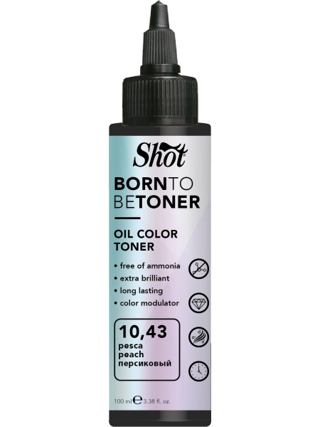 TONER OIL COLOR 10,43 PEACH BORN TO BE SHOT 100ML