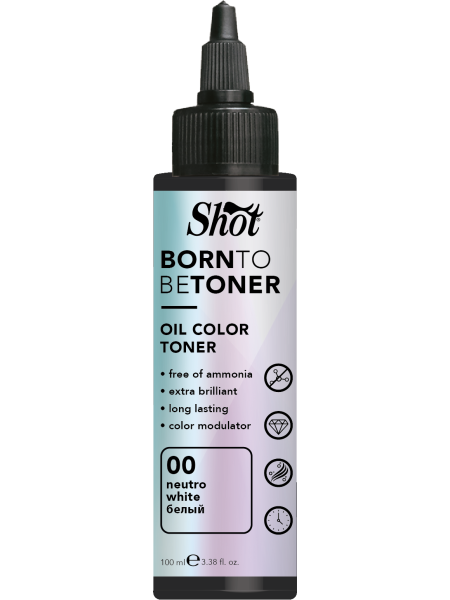 TONER OIL COLOR 00 NEUTRO WHITE BORN TO BE SHOT 100ML