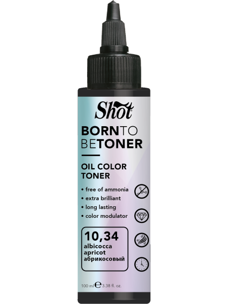 TONER OIL COLOR 10,34 APRICOT BORN TO BE SHOT 100ML