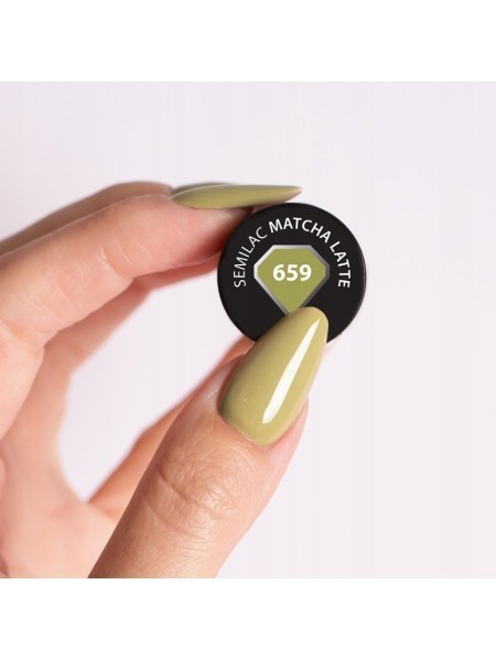 LAKIER HYBRYDOWY 659 MATCHA LATTE 7ML SEMILAC