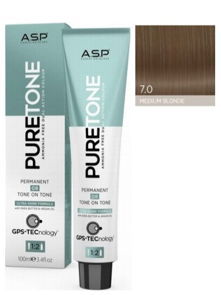 FARBA 7.0 MEDIUM BLONDE PURETONE BEZ AMONIAKU ASP 100ML