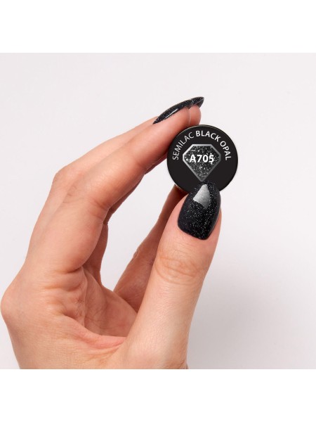 LAKIER HYBRYDOWY A705 BLACK OPAL 7ML SEMILAC