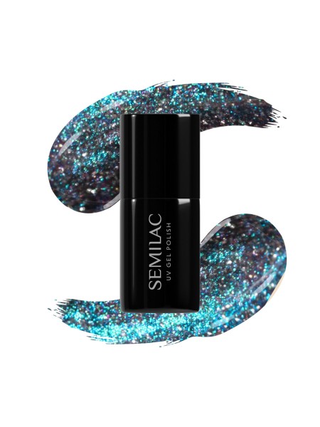 LAKIER HYBRYDOWY 828 GREY HOLO 7ML SEMILAC