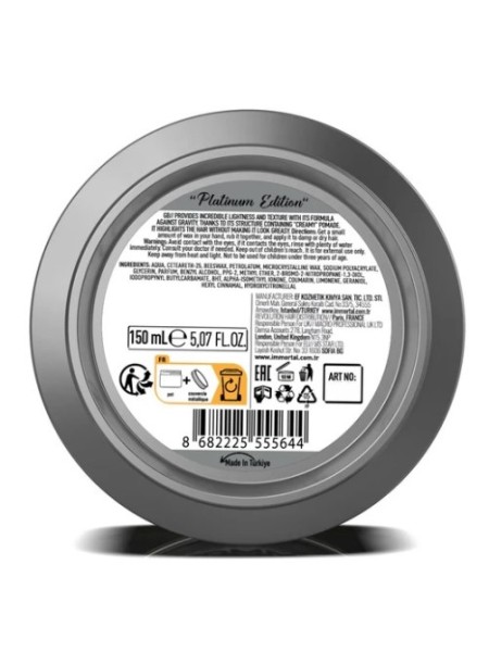 IMMORTAL NEW WOSK POMADA NYC HAIR WAX PLATINUM...
