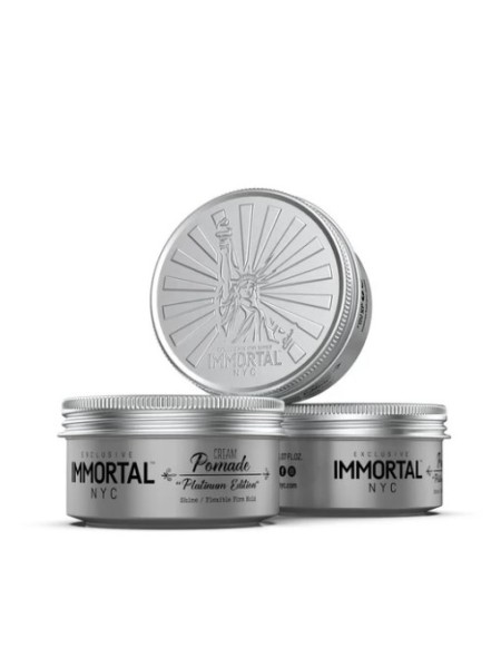 IMMORTAL NEW WOSK POMADA NYC HAIR WAX PLATINUM...