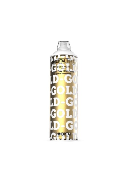 IMMORTAL NYC SPRAY KOLORYZUJĄCY ONE DAY HAIR COLOR SPRAY GOLD NIGHT 200 ML