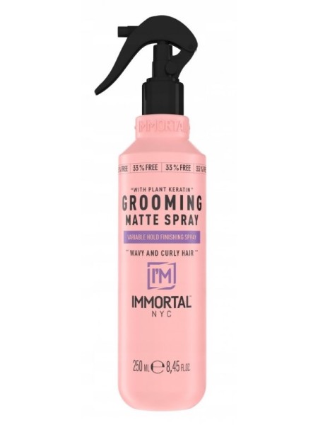 IMMORTAL NYC MATOWY SPRAY DO STYLIZACJI WŁOSÓW KRĘCONYCH GROOMING SPRAY MATTE LOOK 250ML