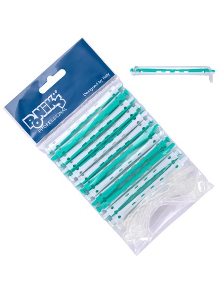 WAŁKI DO TRWAŁEJ 6MM BIAŁO-ZIELONE CW001