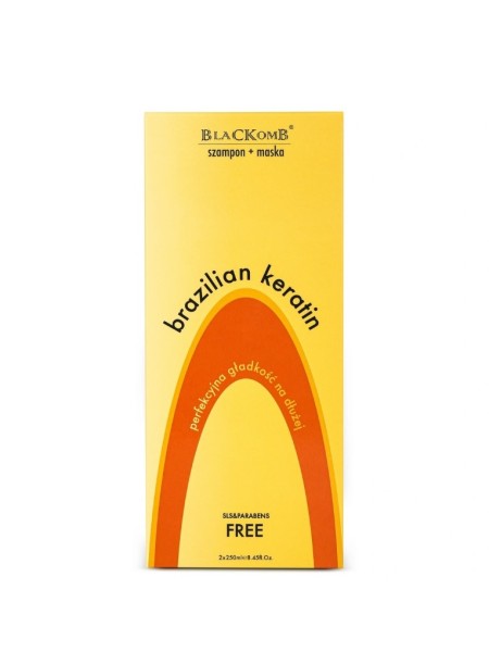 SZAMPON + ODŻYWKA PO ZABIEGACH PROSTUJĄCYCH BLACKOMB 2x250ML