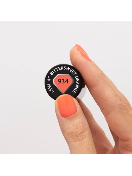 LAKIER HYBRYDOWY 934 BITTERSWEET ORANGE 7ML SEMILAC