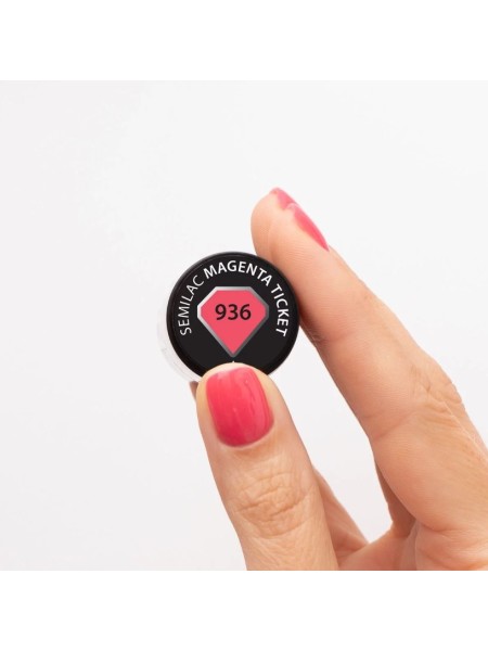 LAKIER HYBRYDOWY 936 MAGENTA TICKET 7ML SEMILAC