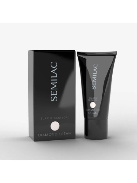 AKRYLOŻEL ELASTIC ACRYLGEL DIAMOND CREAM SEMILAC 30G